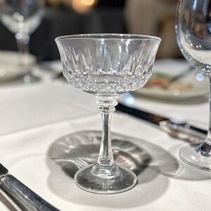 Cristal D'Arques Longchamp‎ Champagne Coupe, Sherbet Glass, Replacement Stemware